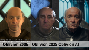 Así se ve Oblivion en la vida real, en el remaster y en el original.